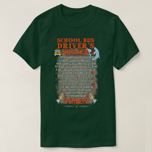 Schulbusfahrer T-Shirt (Design vorne)