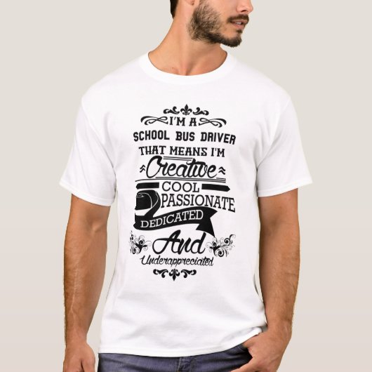 Schulbusfahrer T - Shirt Geschenk/Gegenwart, Funny (Vorderseite)
