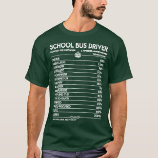 Schulbusfahrer: Tagesfaktoren 2 Geschenkartikel T-Shirt