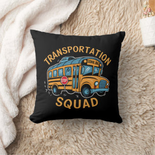 Schulbusfahrer-Transport-Team Kissen