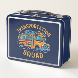 Schulbusfahrer-Transport-Team Metall Brotdose