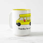 Schulbusfahrer und Aide-Tasse Zweifarbige Tasse (Vorderseite Links)