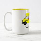 Schulbusfahrer und Aide-Tasse Zweifarbige Tasse (Links)