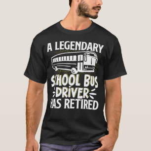 Schulbusfahrer Vintag einen legendären Schulbus D T-Shirt