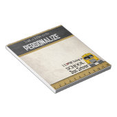 Schulbusfahrer | Vintag Style Notepad Notizblock (angewinkelt)