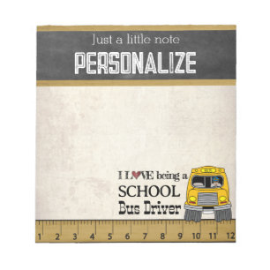 Schulbusfahrer Vintage Style Notizblock