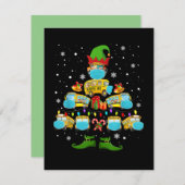 Schulbusfahrer Weihnachtsbaum Funny Xmas Geschenk Mitteilungskarte (Vorne/Hinten)