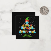 Schulbusfahrer Weihnachtsbaum Funny Xmas Geschenk Mitteilungskarte (Vorderseite/Rückseite Beispiel)