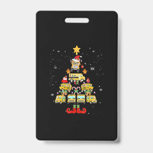 Schulbusfahrer Weihnachtsbaum Geschenk Ausweis