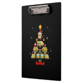Schulbusfahrer Weihnachtsbaum-Geschenk Klemmbrett (Links)