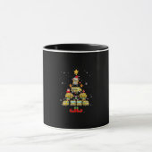 Schulbusfahrer Weihnachtsbaum-Geschenk Tasse (Zentrum)