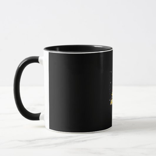 Schulbusfahrer Weihnachtsbaum-Geschenk Tasse (Links)