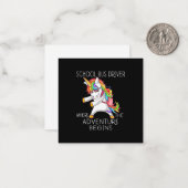 Schulbusfahrer, wo das Abenteuer beginnt Mitteilungskarte (Vorderseite/Rückseite Beispiel)