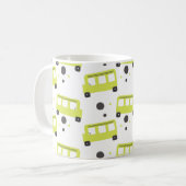 Schulbusfahrer Yellow Confetti Kaffeetasse (Vorderseite Links)