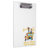 Schulbusfahrer zurück zur Schule Klemmbrett (Rechts)