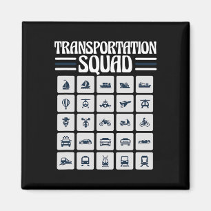 Schulbusfahrer Zurück zur Schule Lustiger Transpor Magnet