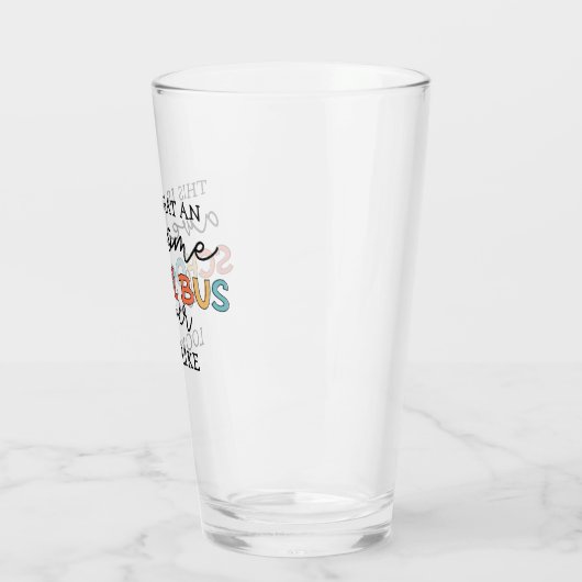Schulbusfahrerbewertung Funny Gift Glas (Links)