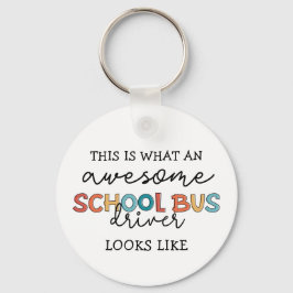 Schulbusfahrerbewertung Funny Gift Schlüsselanhänger