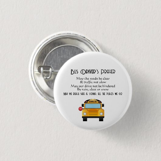 Schulbusfahrergebet Button (Vorne & Hinten)