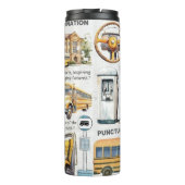 Schulbusfahrerlebensdauer Thermosbecher (Rückseite)