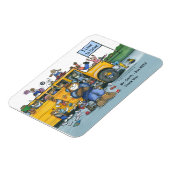 Schulbusfahrermagnet, männlicher Fahrer Magnet (Linke Seite)