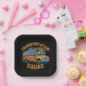 Schulbusfahrerplatz Pappteller (Party)