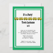 Schulbusfeier Einladung (Vorderseite)