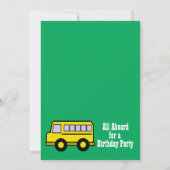Schulbusfeier Einladung (Rückseite)