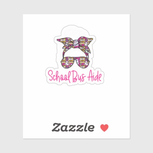 Schulbushilfe Aufkleber (Blatt)