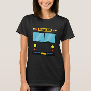 Schulbuskostüm Cool leicht Fahrzeug Halloween T-Shirt