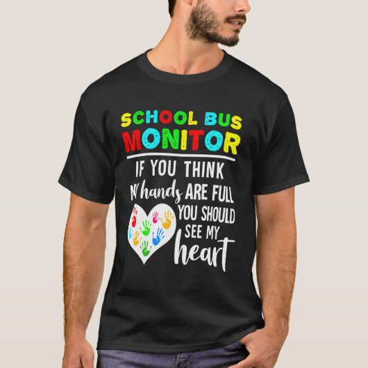 Schulbusmonitor T-Shirt (Vorderseite)
