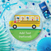 Schulbuspapier-Teller Pappteller (Party)