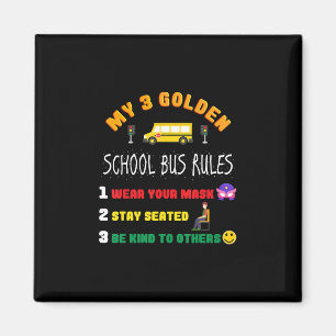 Schulbusregeln für Schüler und Schüler Magnet