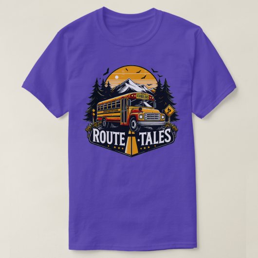 Schulbusroute Tales T-Shirt (Design vorne)