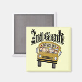 Schulbusse der zweiten Klasse Magnet (Vorderseite/Rückseite)