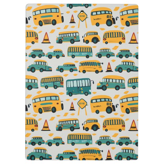 Schulbusse Klemmbrett (Rückseite)