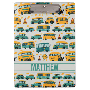 Schulbusse Klemmbrett