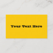 Schulbussicherheit Gelber Herbstfall Farbe Visitenkarte (Rückseite)