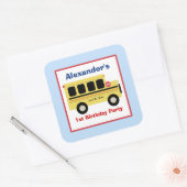 Schulbusstadt Platz Gefallen Stickers (6 große) (Umschlag)