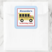 Schulbusstadt Platz Gefallen Stickers (6 große) (Tasche)