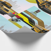 Schulbusstadt-Szene Geschenkpapier