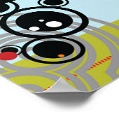 Schulbusstadt-Szene Poster (Ecke)