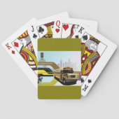 Schulbusstadt-Szene Spielkarten (Rückseite)