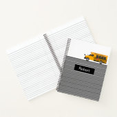 Schulbusstreifen Design Custom School Notebook Notizblock (Innenseite)