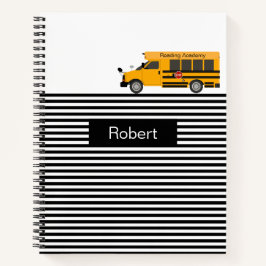 Schulbusstreifen Design Custom School Notebook Notizblock