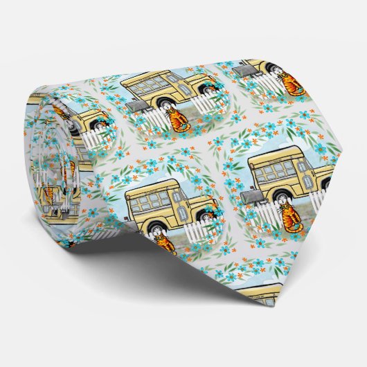 Schulbustag Krawatte (Gerollt)