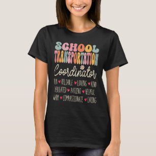 Schulbusüberwachung Squad Schultransport Coo T-Shirt
