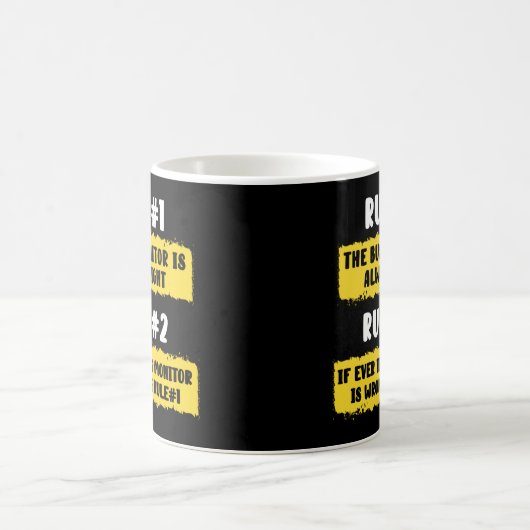 Schulbusüberwachungsregeln Kaffeetasse (Mittel)