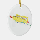 Schulbusverzierung Keramik Ornament (Rechts)