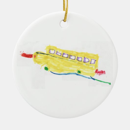 Schulbusverzierung Keramik Ornament (Vorne)